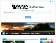 Tablet Screenshot of debunkingdenialism.com